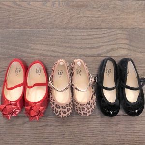 (3) Gap Baby Girl Shoes- Size 7